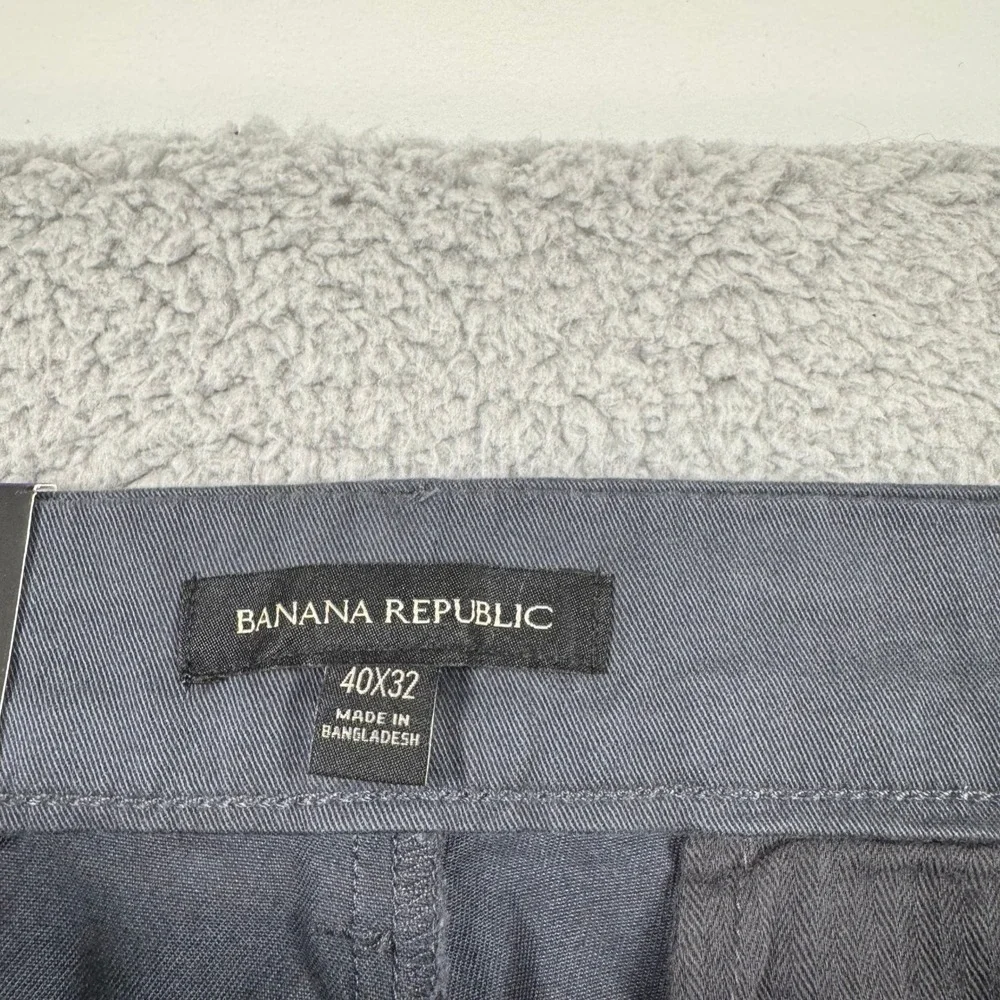 Banana Republic Mens Gray Cotton Stretch Chino Pants 40x32 New With Tags